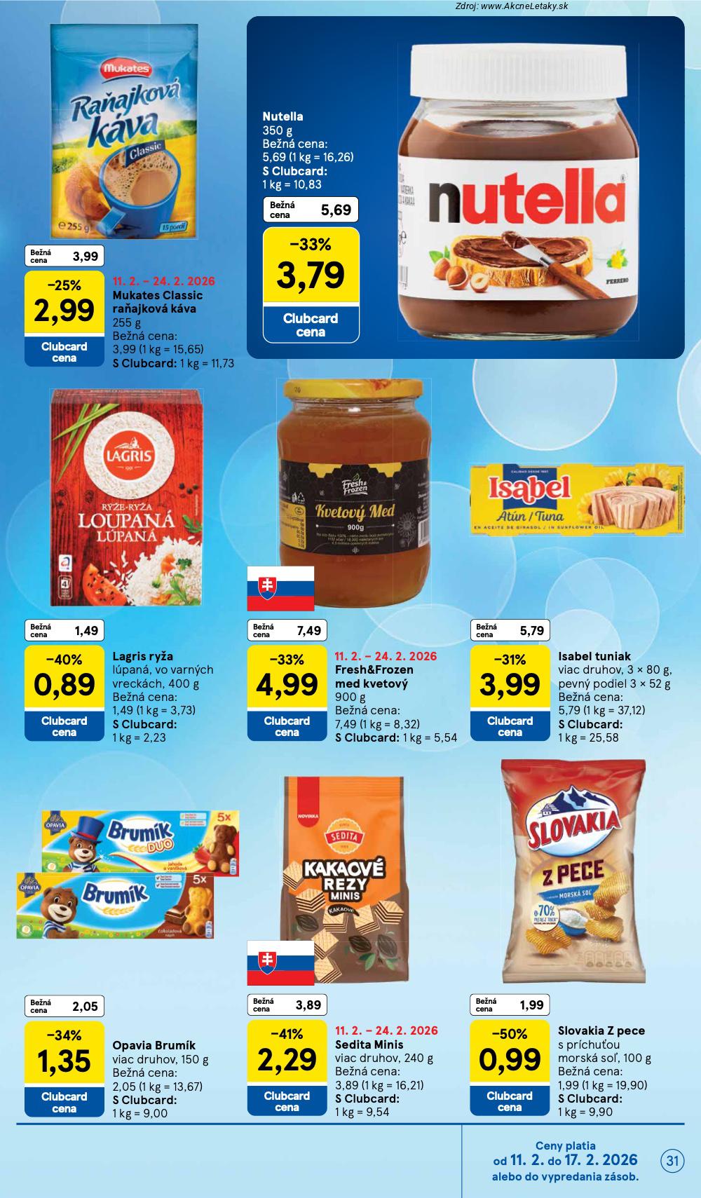 Leták Tesco (11. 2. - 17. 2. 2026) - strana 31 z 46