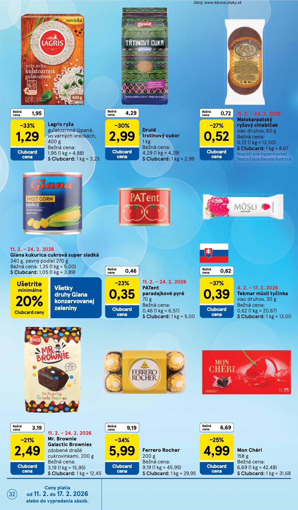 Leták Tesco (11. 2. - 17. 2. 2026) - strana 32 z 46