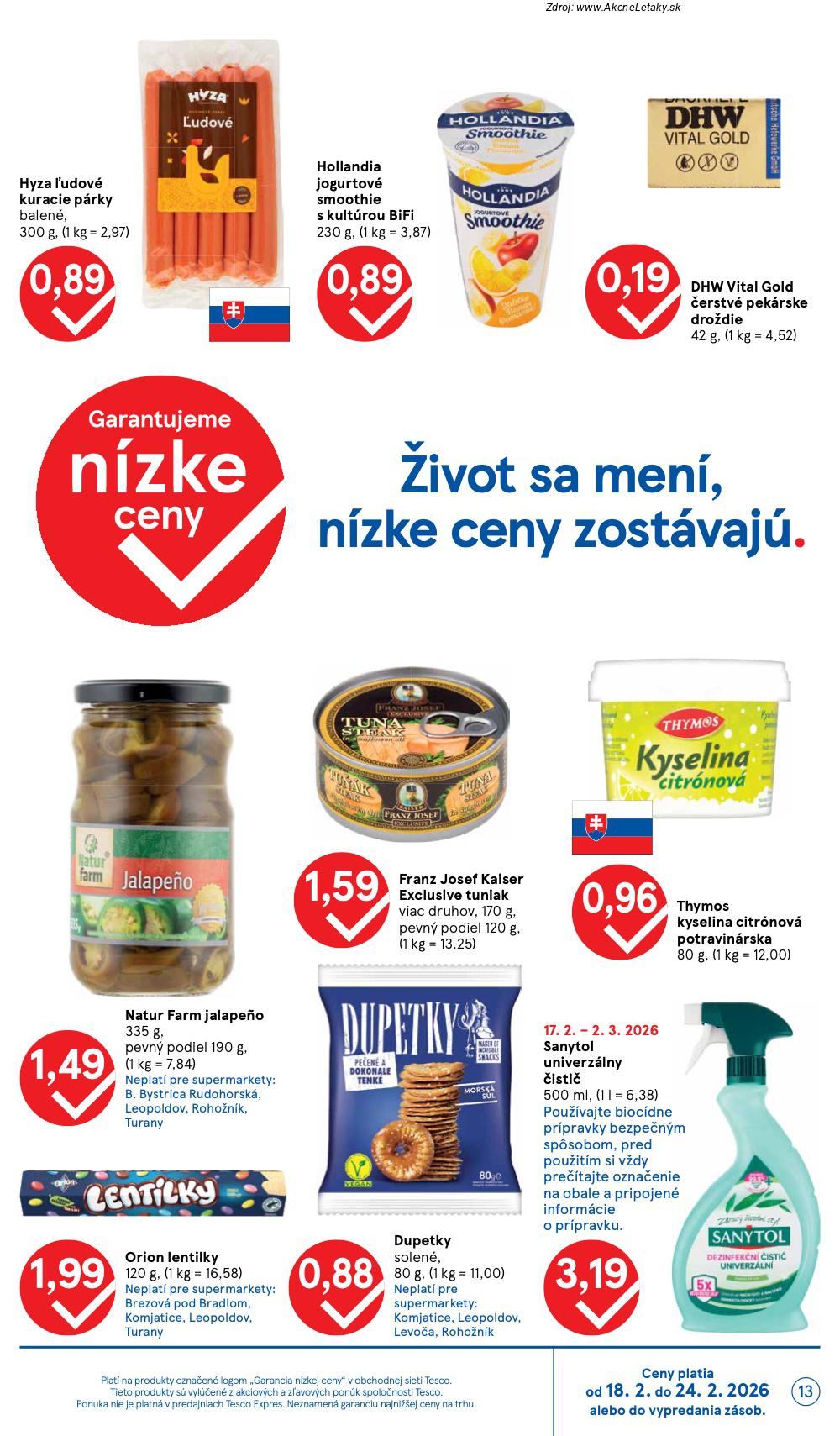 Leták Tesco (18. 2. - 24. 2. 2026) - strana 13 z 26