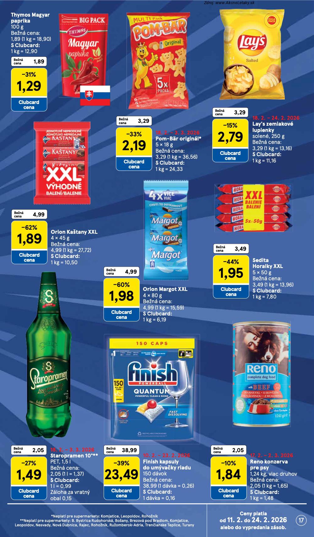Leták Tesco (18. 2. - 24. 2. 2026) - strana 17 z 26