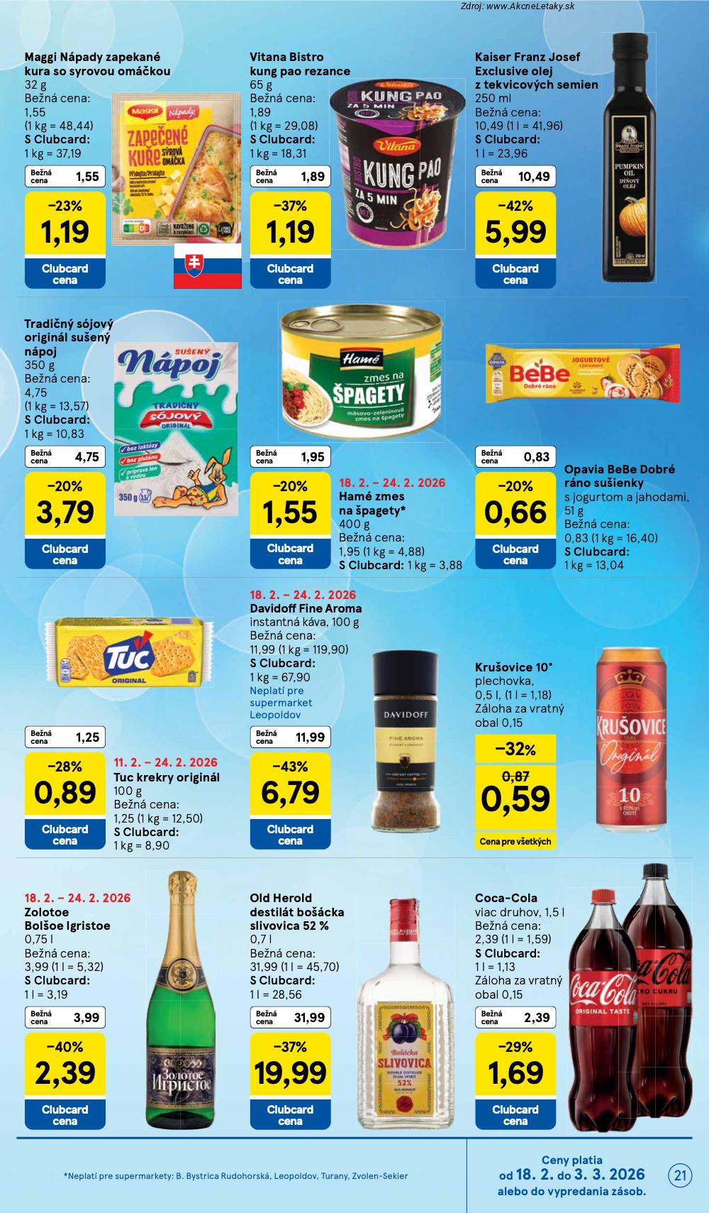 Leták Tesco (18. 2. - 24. 2. 2026) - strana 21 z 26
