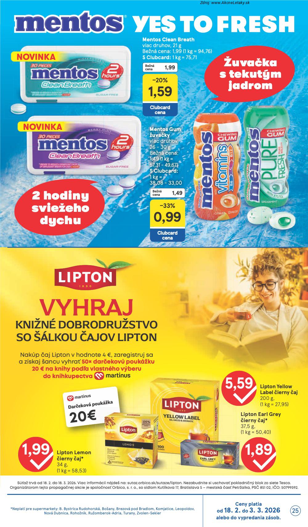 Leták Tesco (18. 2. - 24. 2. 2026) - strana 25 z 26