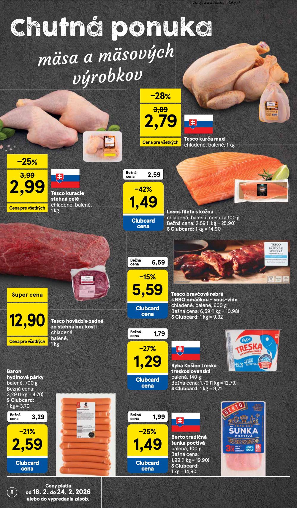 Leták Tesco (18. 2. - 24. 2. 2026) - strana 8 z 26