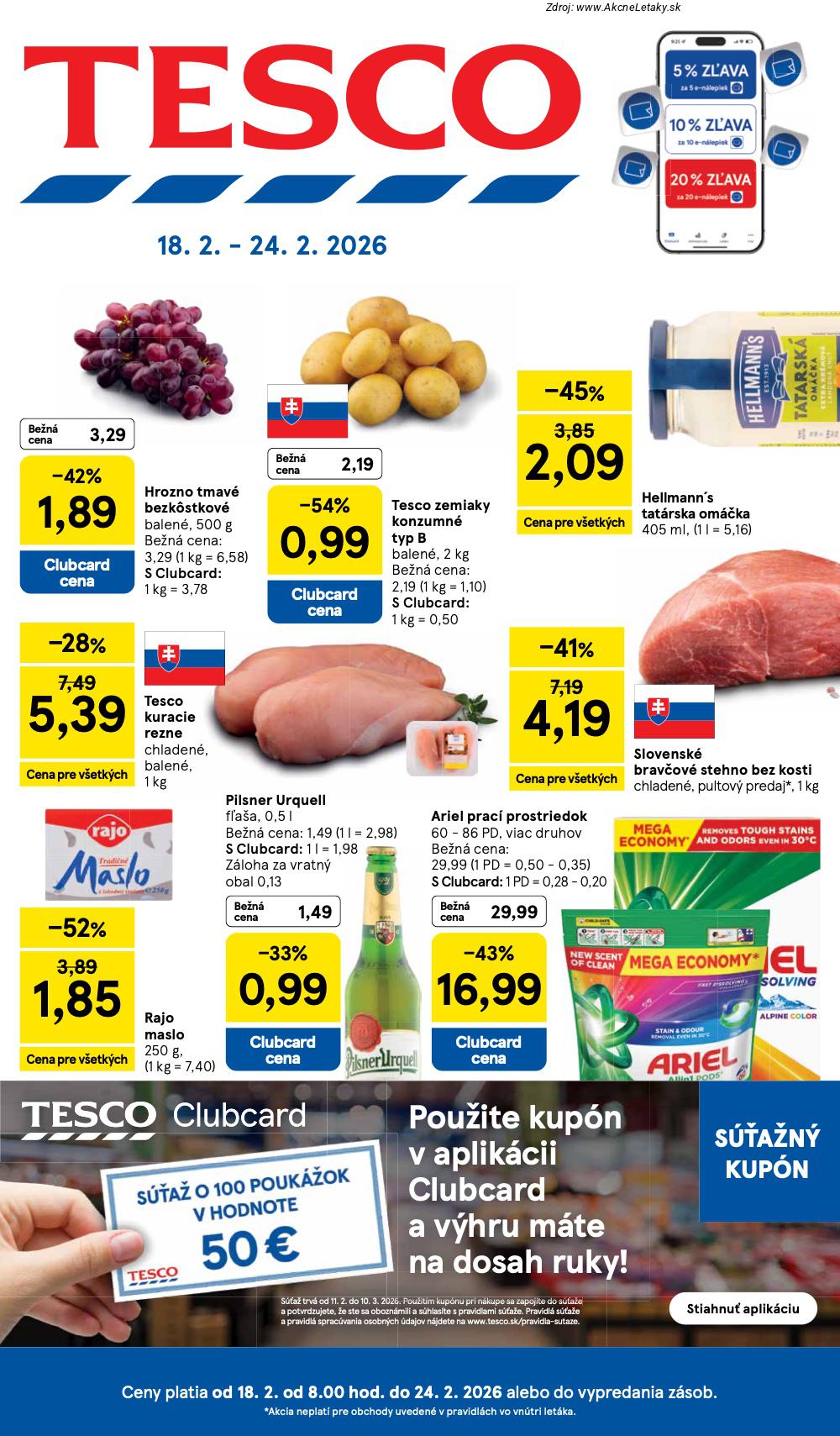 Leták Tesco (18. 2. - 24. 2. 2026) - strana 1 z 38