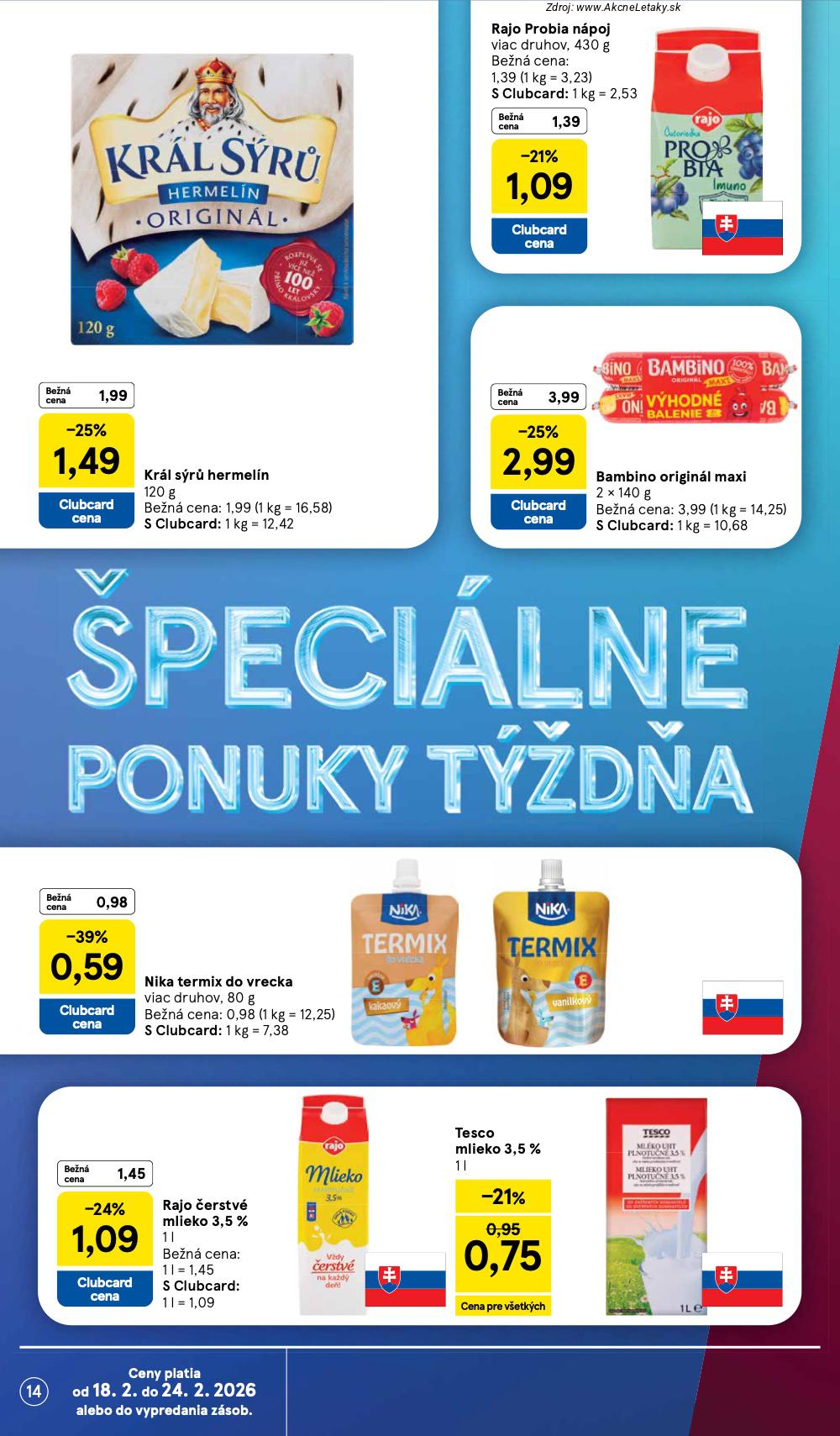 Leták Tesco (18. 2. - 24. 2. 2026) - strana 14 z 38