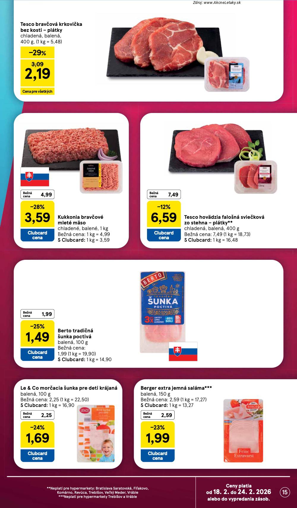 Leták Tesco (18. 2. - 24. 2. 2026) - strana 15 z 38