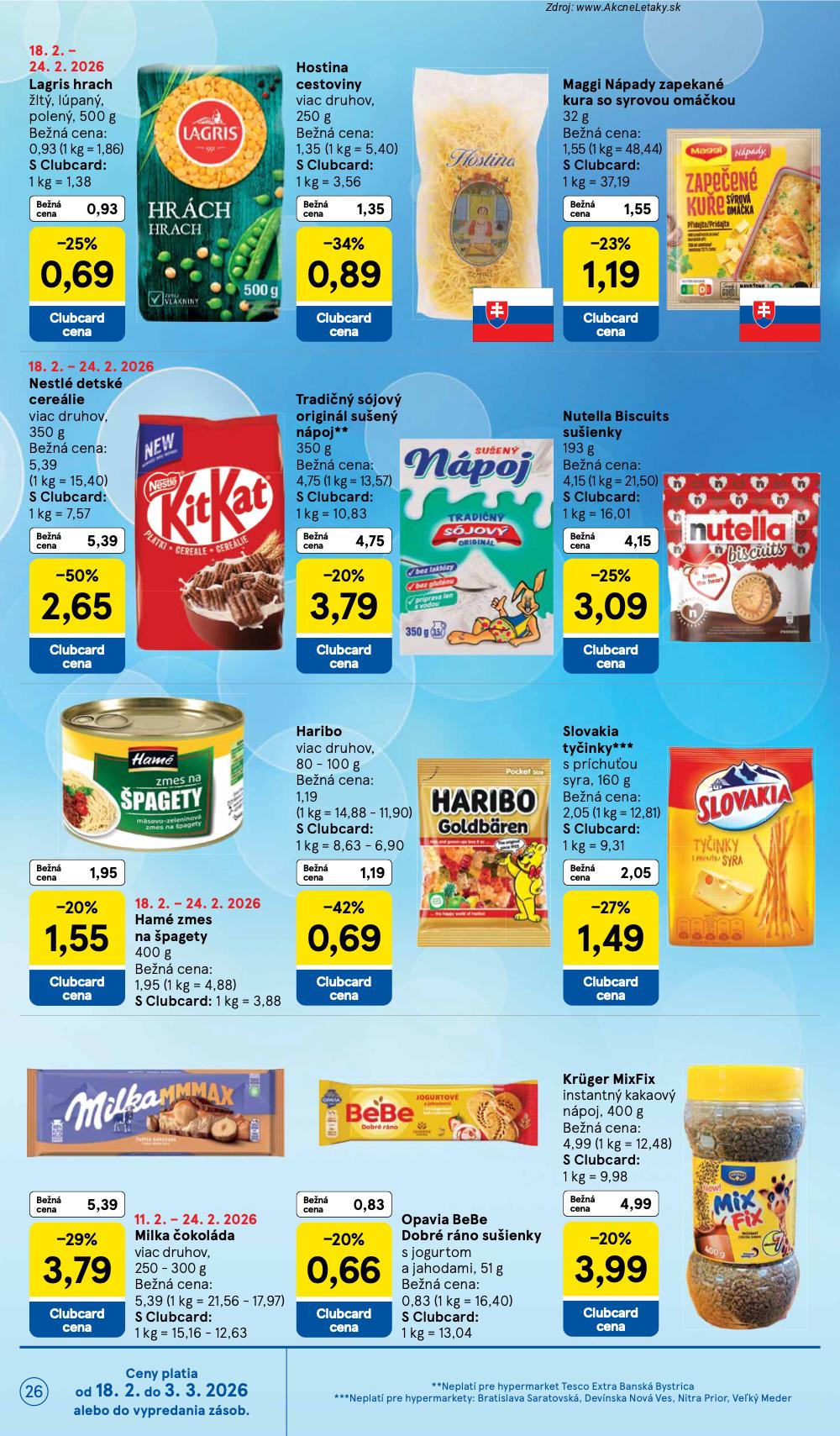 Leták Tesco (18. 2. - 24. 2. 2026) - strana 26 z 38