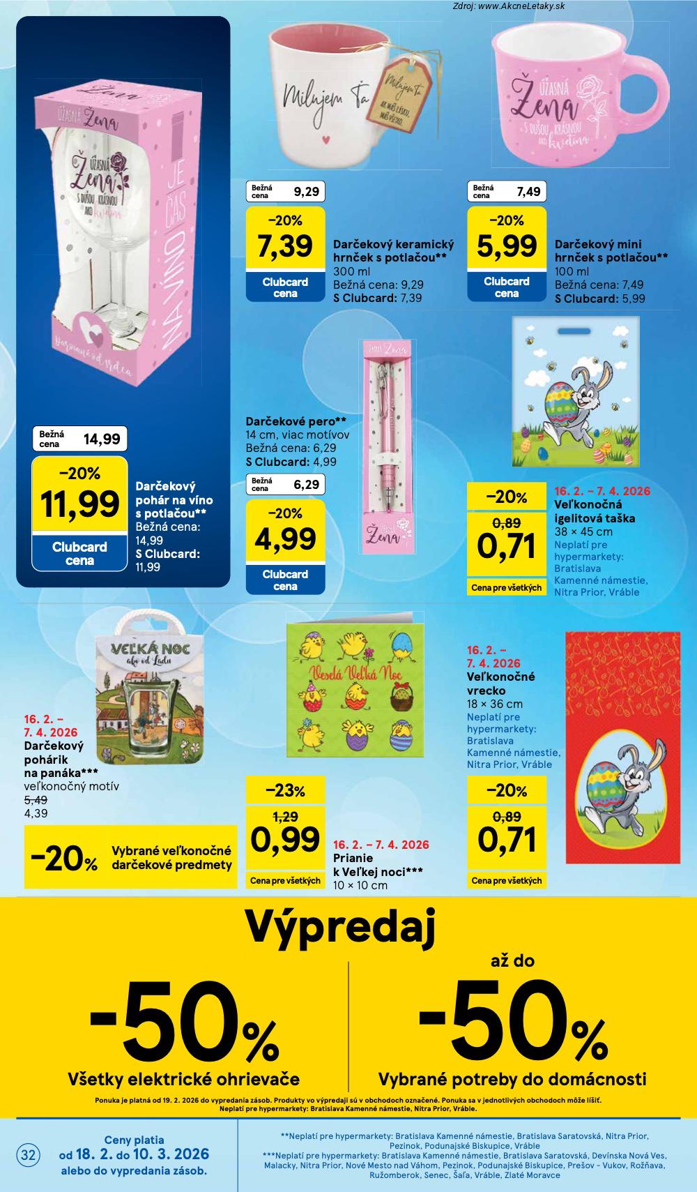 Leták Tesco (18. 2. - 24. 2. 2026) - strana 32 z 38