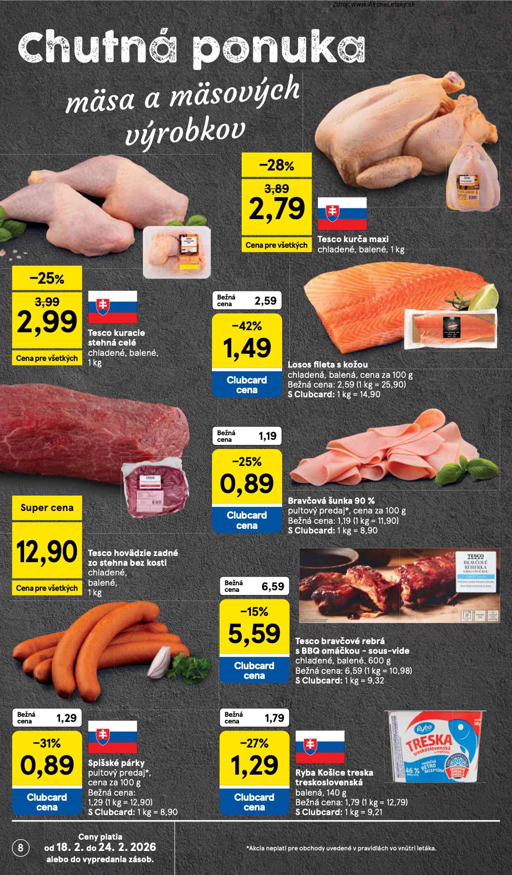 Leták Tesco (18. 2. - 24. 2. 2026) - strana 8 z 38
