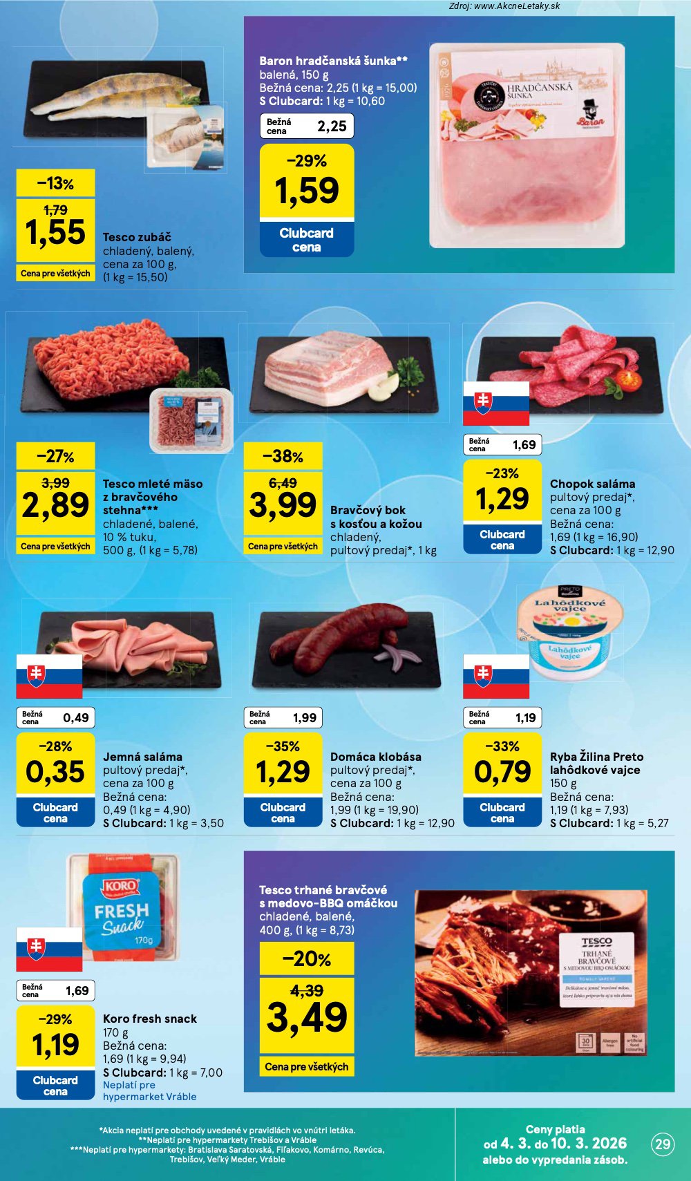 Leták Tesco (4. 3. - 10. 3. 2026) - strana 29 z 40