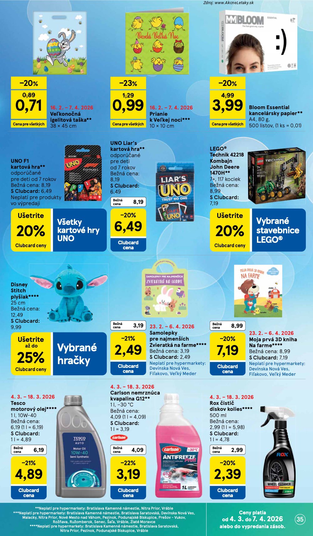 Leták Tesco (4. 3. - 10. 3. 2026) - strana 35 z 40