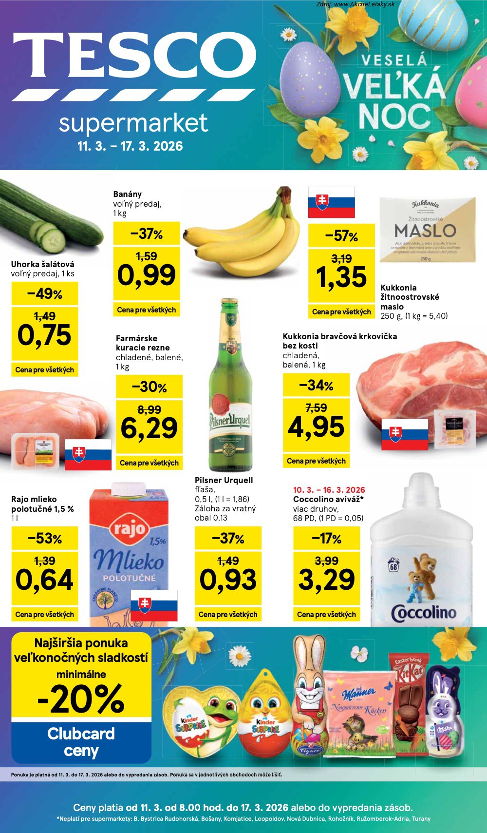 Leták Tesco (11. 3. - 17. 3. 2026) - strana 1 z 30
