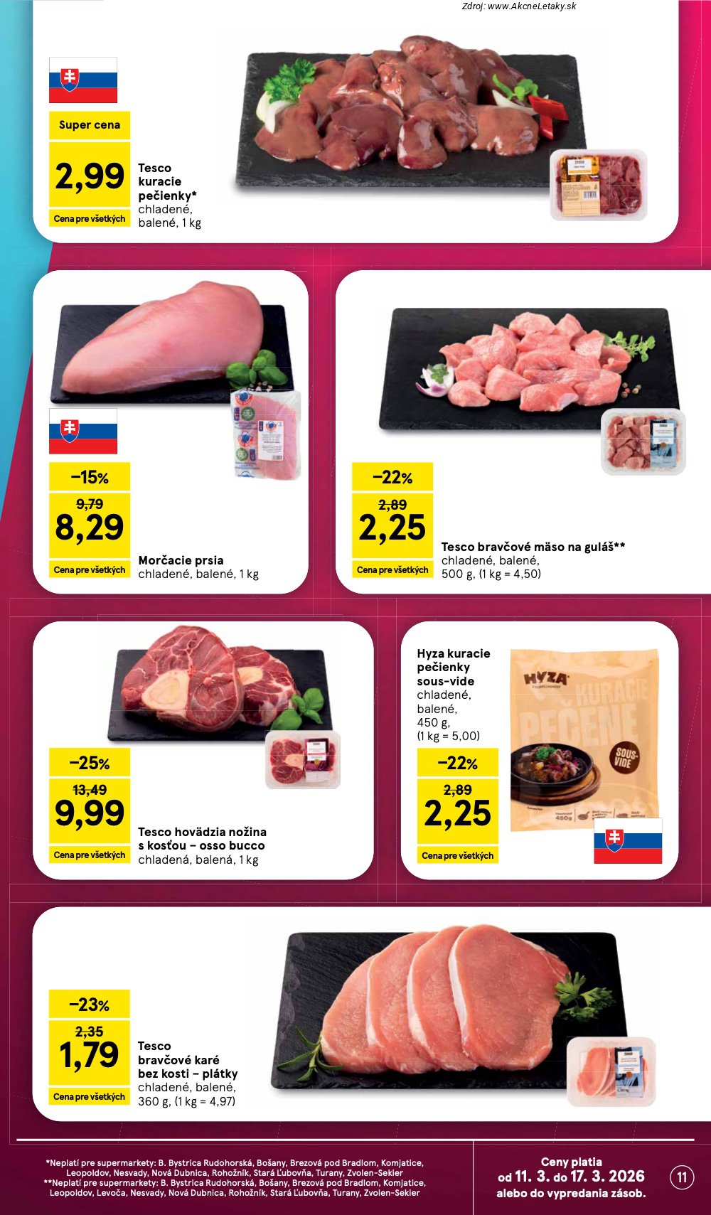 Leták Tesco (11. 3. - 17. 3. 2026) - strana 11 z 30