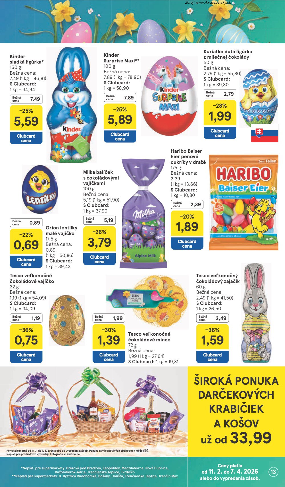 Leták Tesco (11. 3. - 17. 3. 2026) - strana 13 z 30