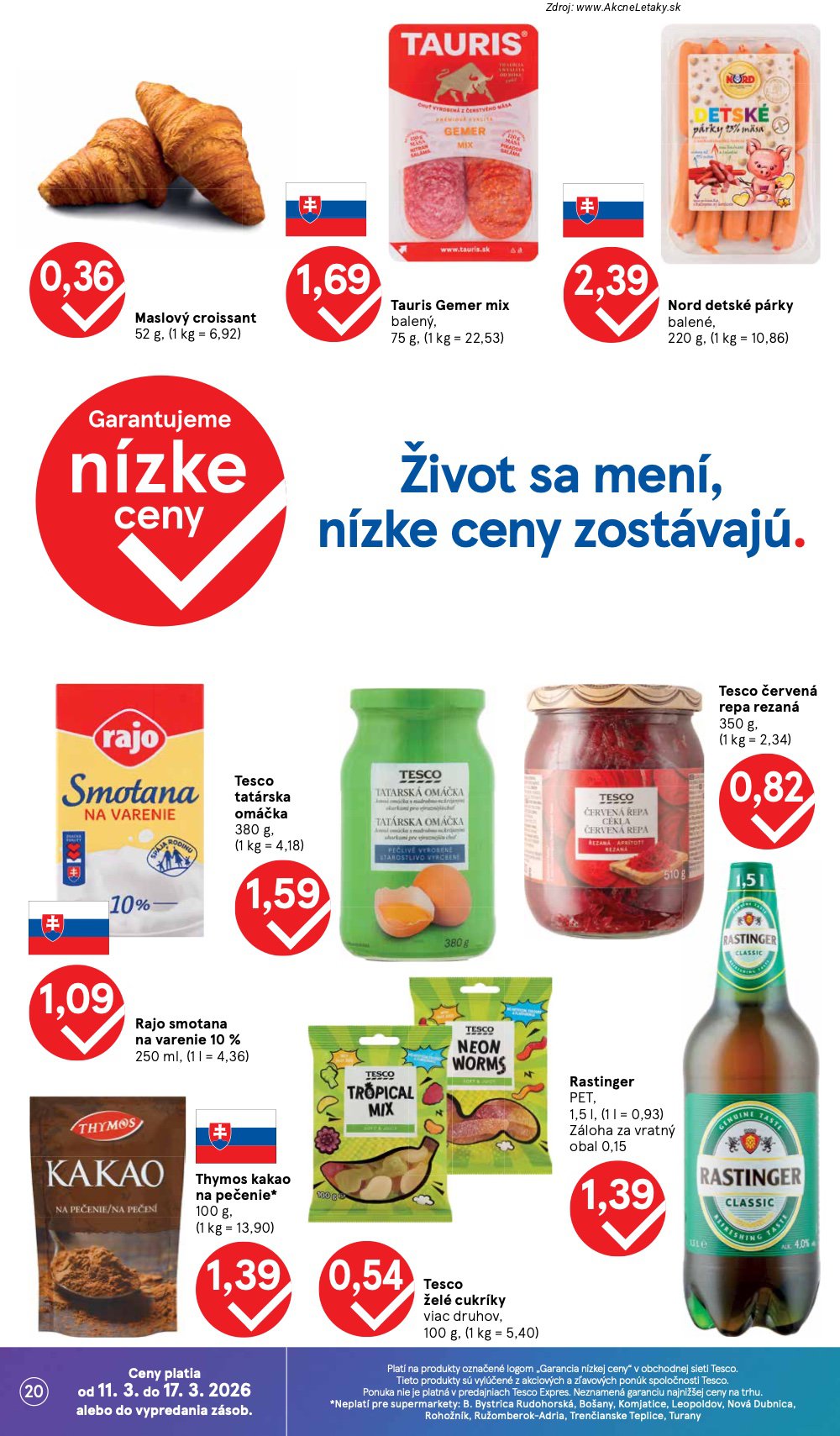 Leták Tesco (11. 3. - 17. 3. 2026) - strana 20 z 30