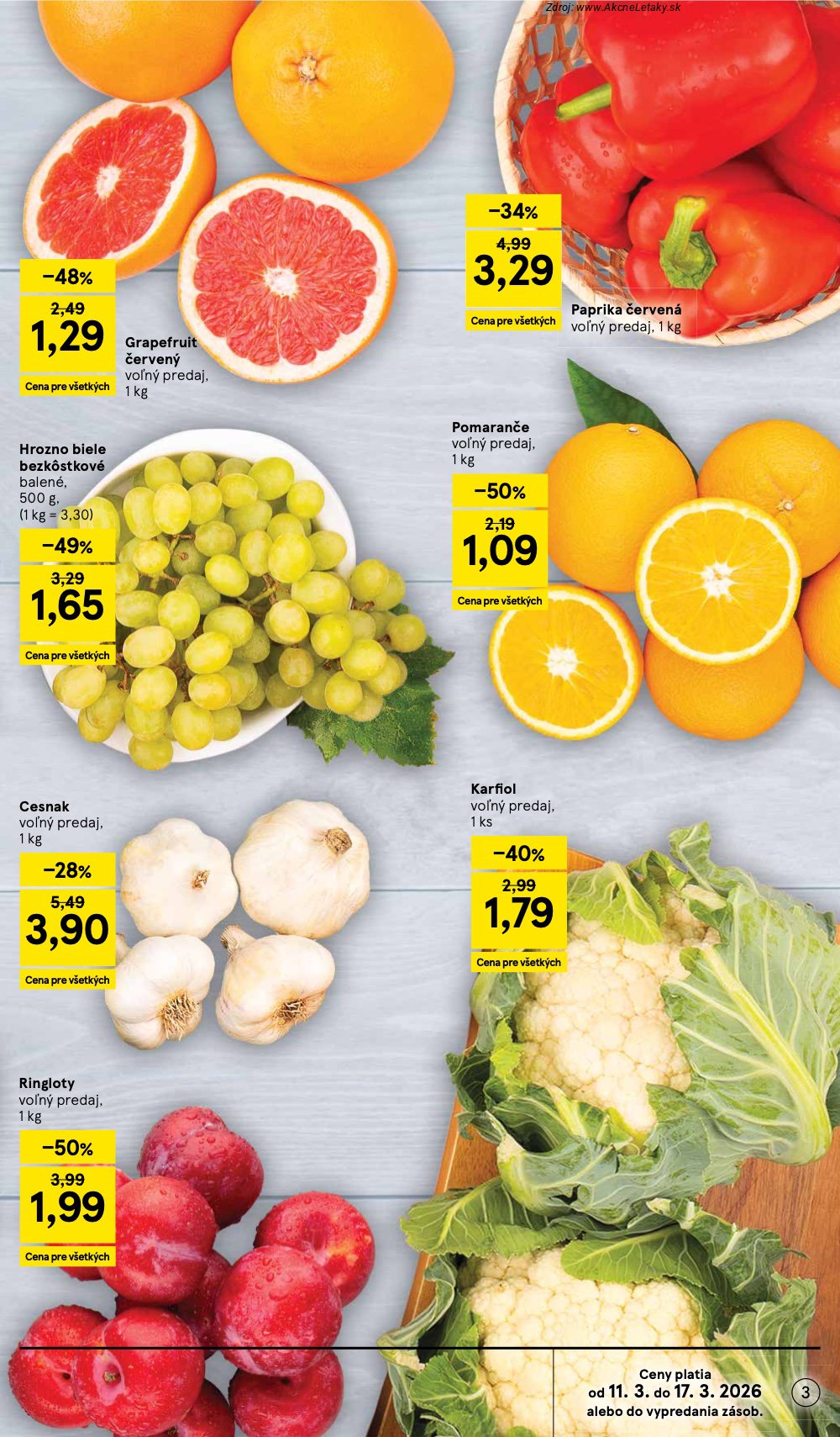 Leták Tesco (11. 3. - 17. 3. 2026) - strana 3 z 30