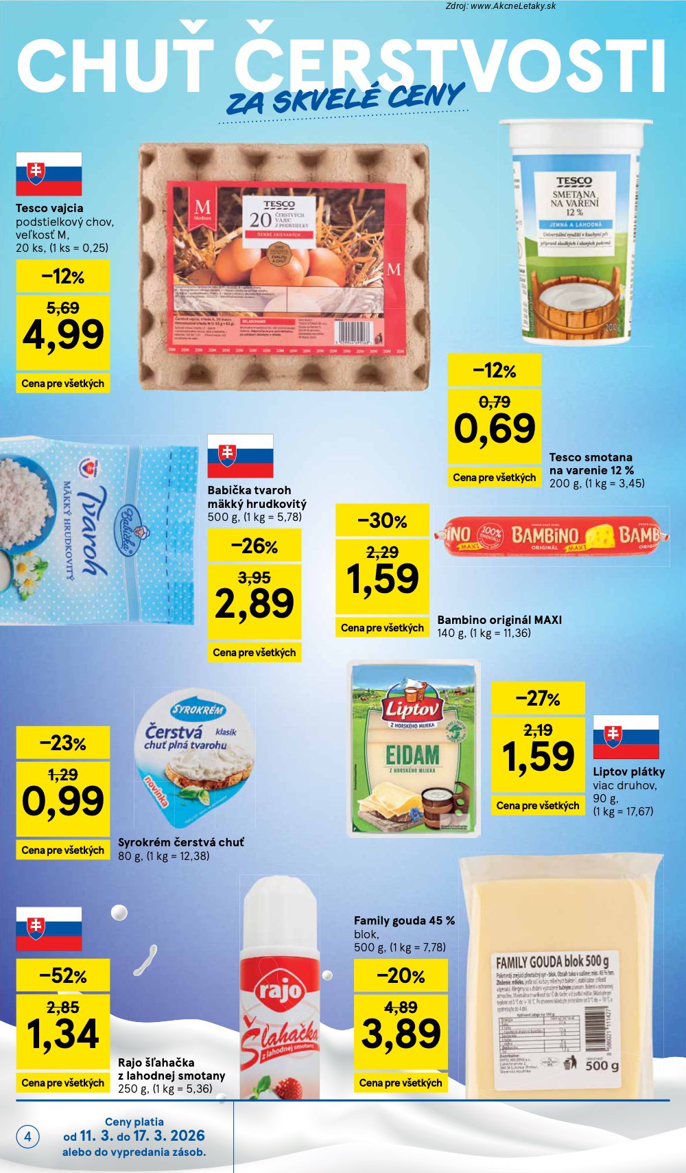 Leták Tesco (11. 3. - 17. 3. 2026) - strana 4 z 30