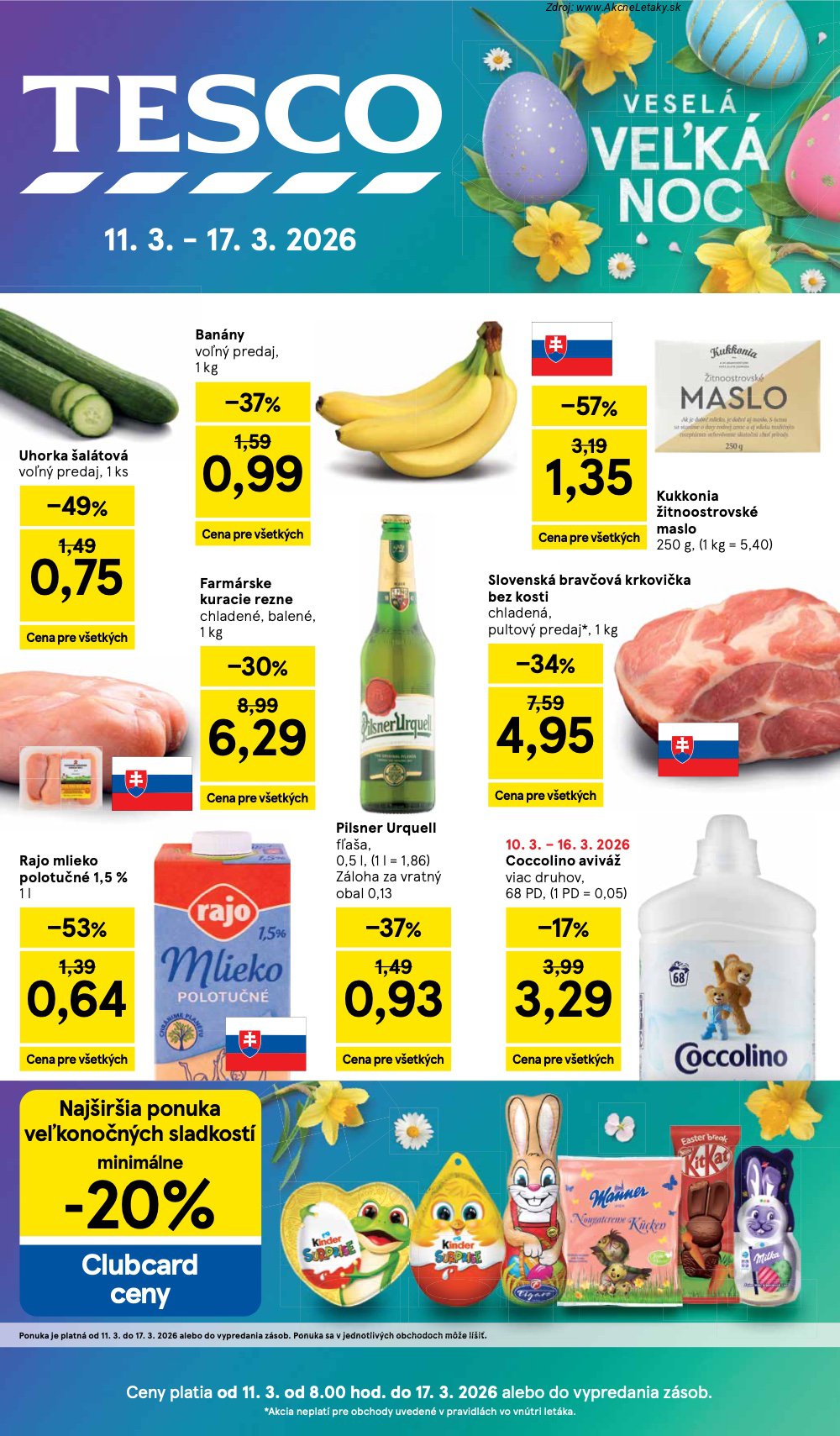 Leták Tesco (11. 3. - 17. 3. 2026) - strana 1 z 48