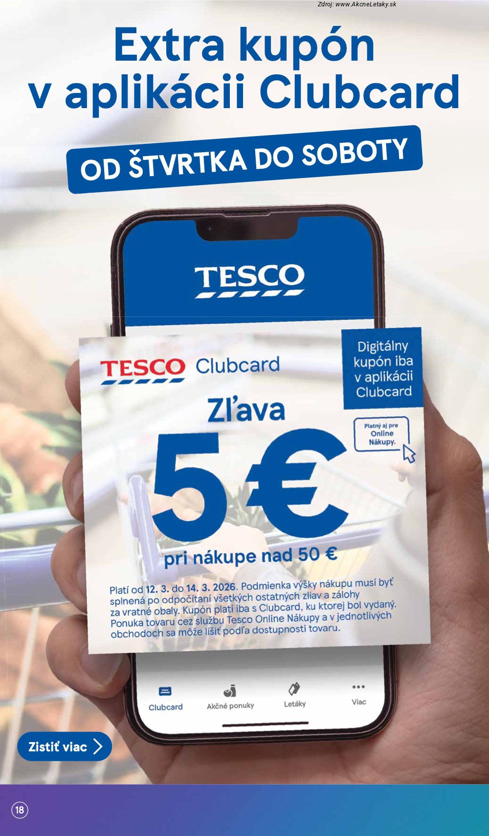 Leták Tesco (11. 3. - 17. 3. 2026) - strana 18 z 48