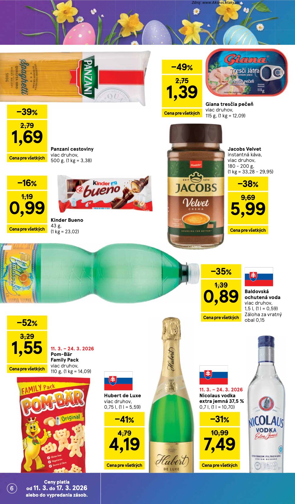 Leták Tesco (11. 3. - 17. 3. 2026) - strana 6 z 48
