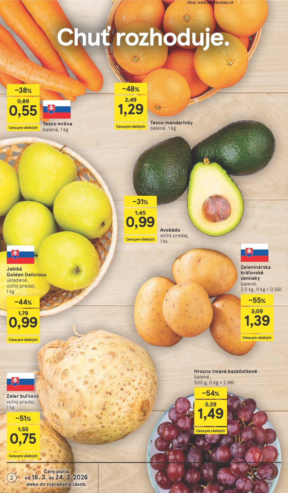 Leták Tesco (18. 3. - 24. 3. 2026) - strana 2 z 49