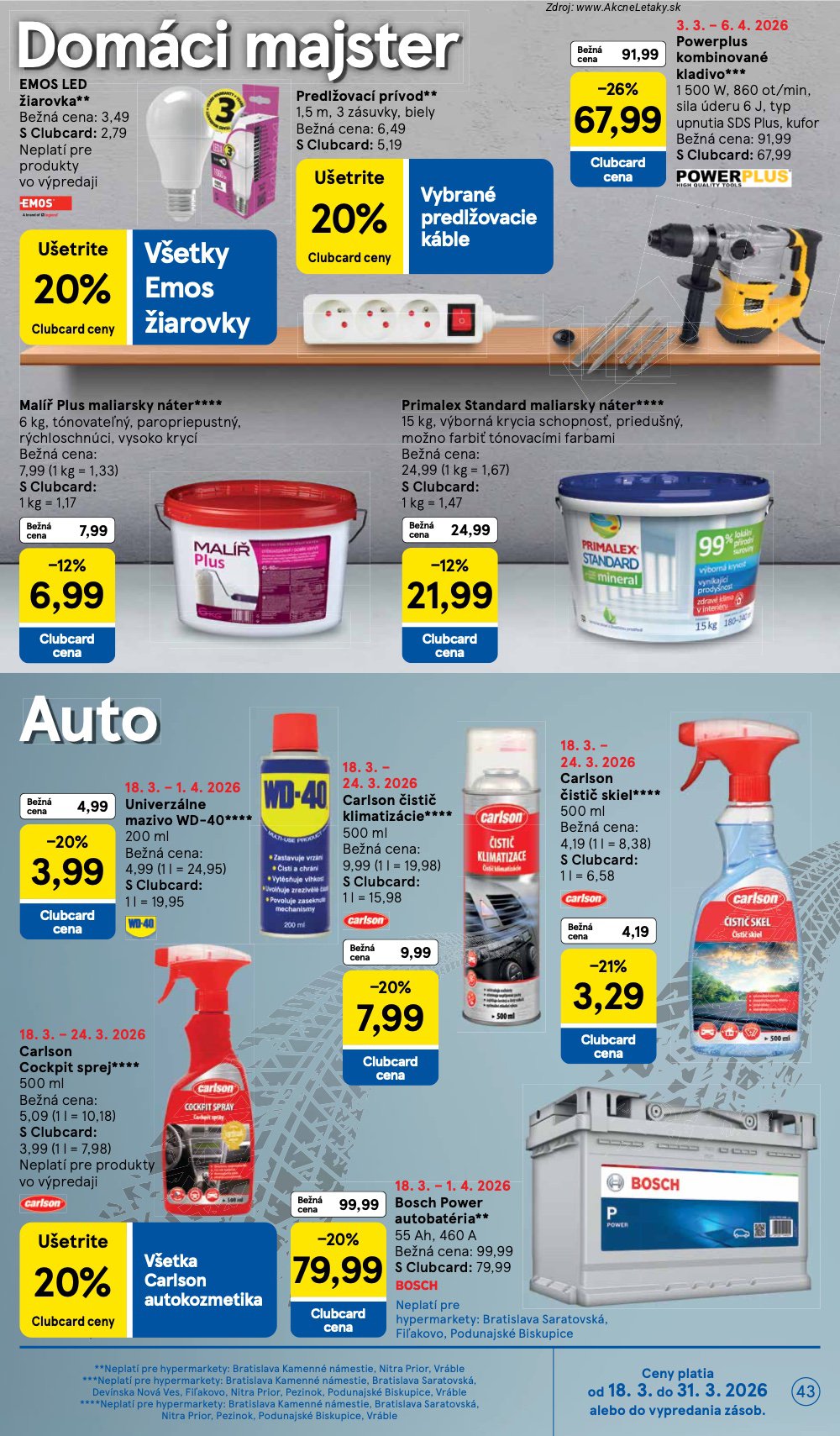 Leták Tesco (18. 3. - 24. 3. 2026) - strana 43 z 49