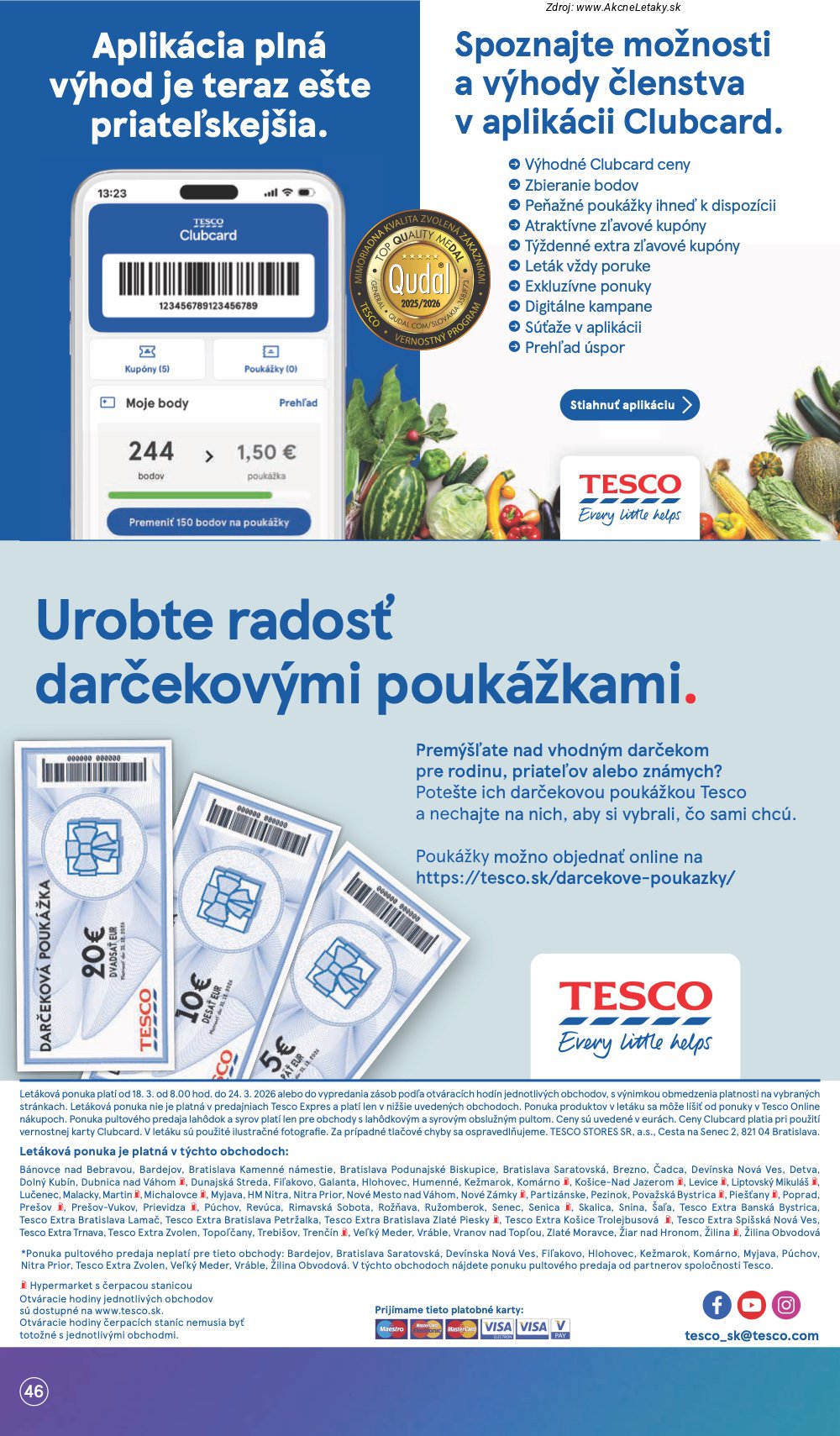 Leták Tesco (18. 3. - 24. 3. 2026) - strana 46 z 49