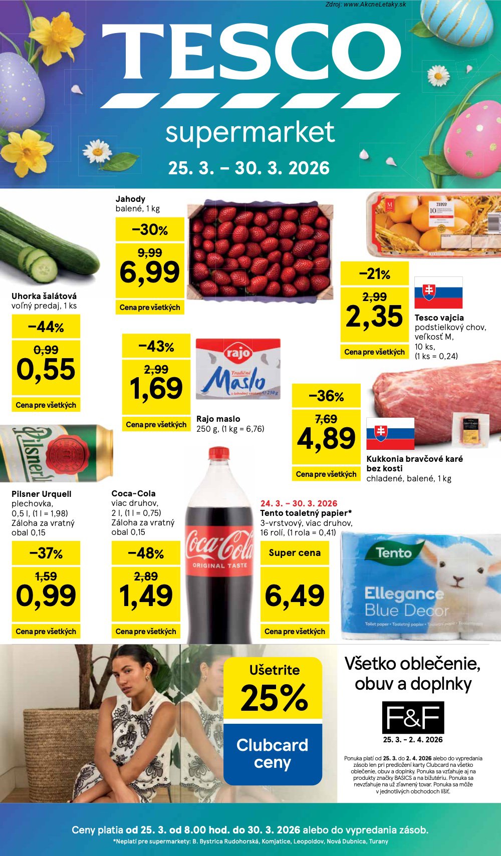Leták Tesco (25. 3. - 30. 3. 2026) - strana 1 z 26