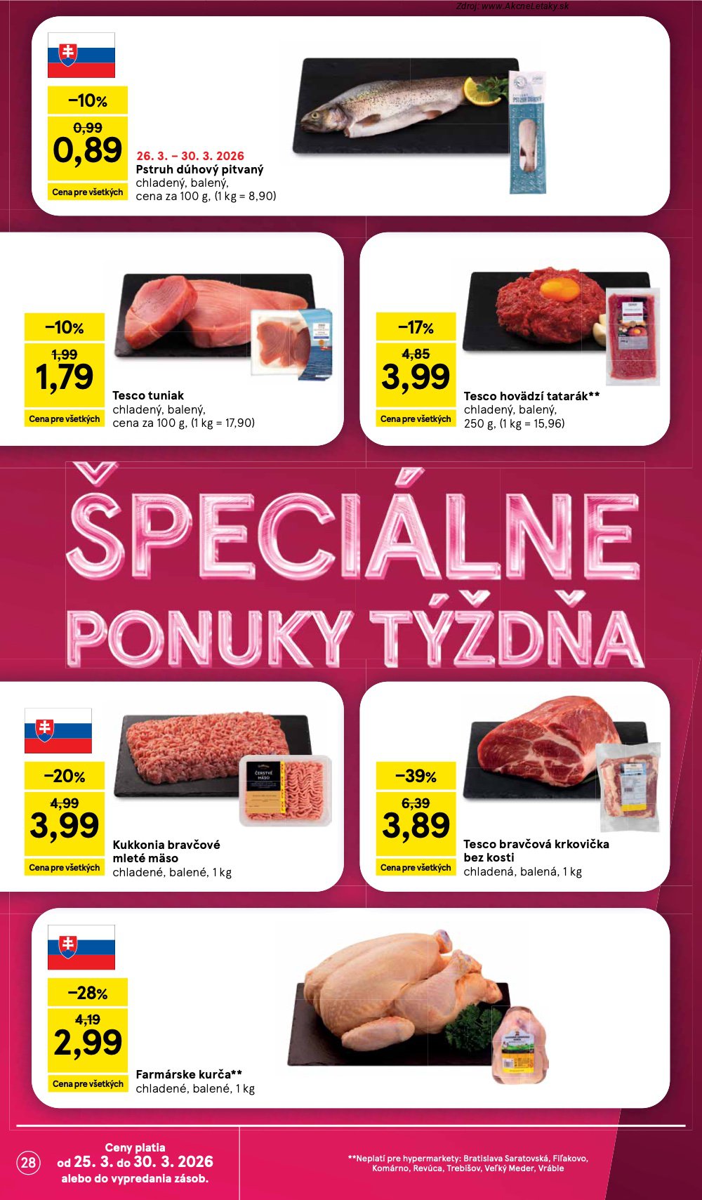 Leták Tesco (25. 3. - 30. 3. 2026) - strana 28 z 43