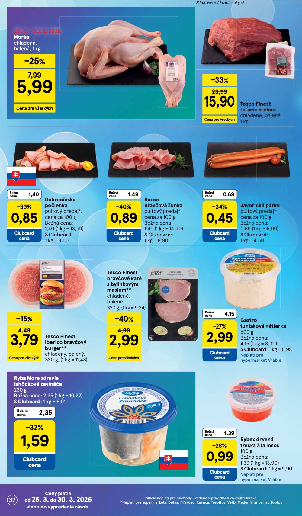 Leták Tesco (25. 3. - 30. 3. 2026) - strana 32 z 43