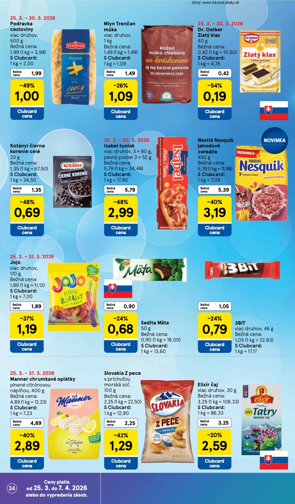 Leták Tesco (25. 3. - 30. 3. 2026) - strana 34 z 43