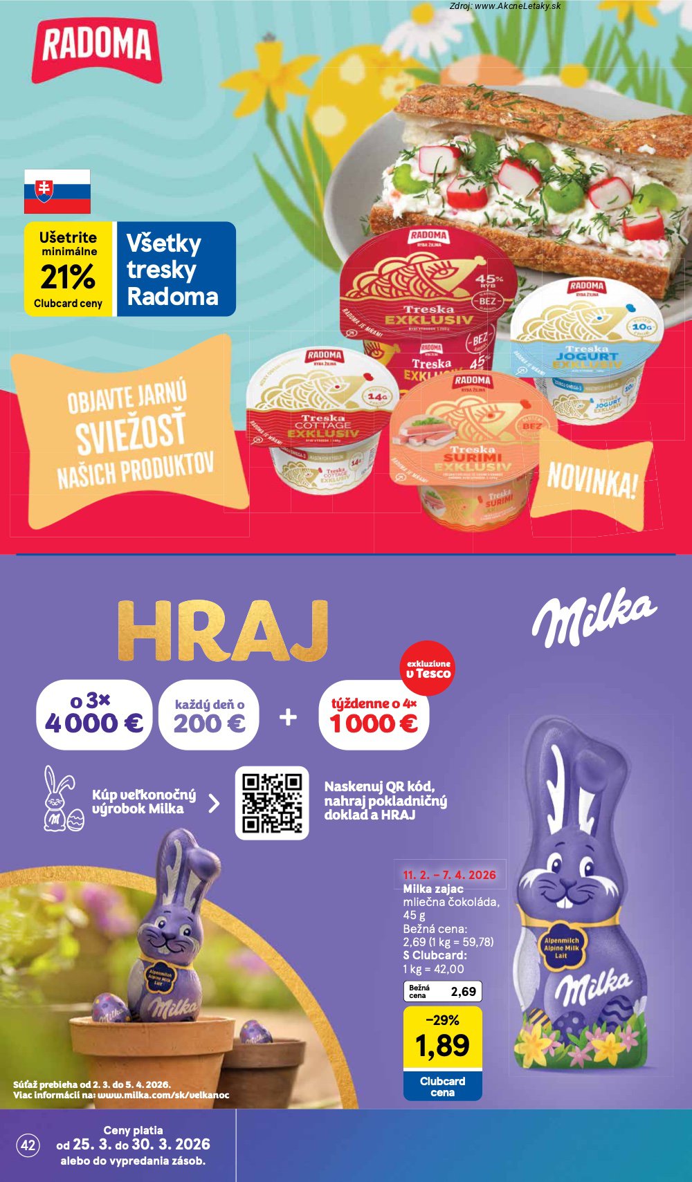 Leták Tesco (25. 3. - 30. 3. 2026) - strana 42 z 43