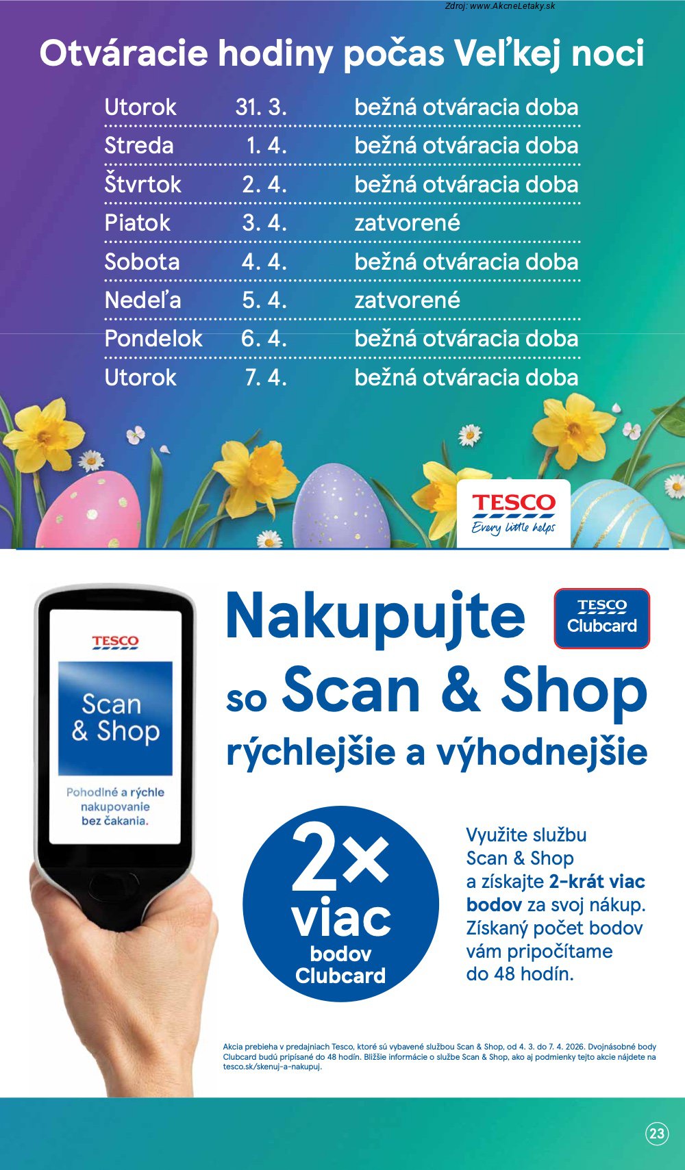 Leták Tesco (31. 3. - 7. 4. 2026) - strana 23 z 45