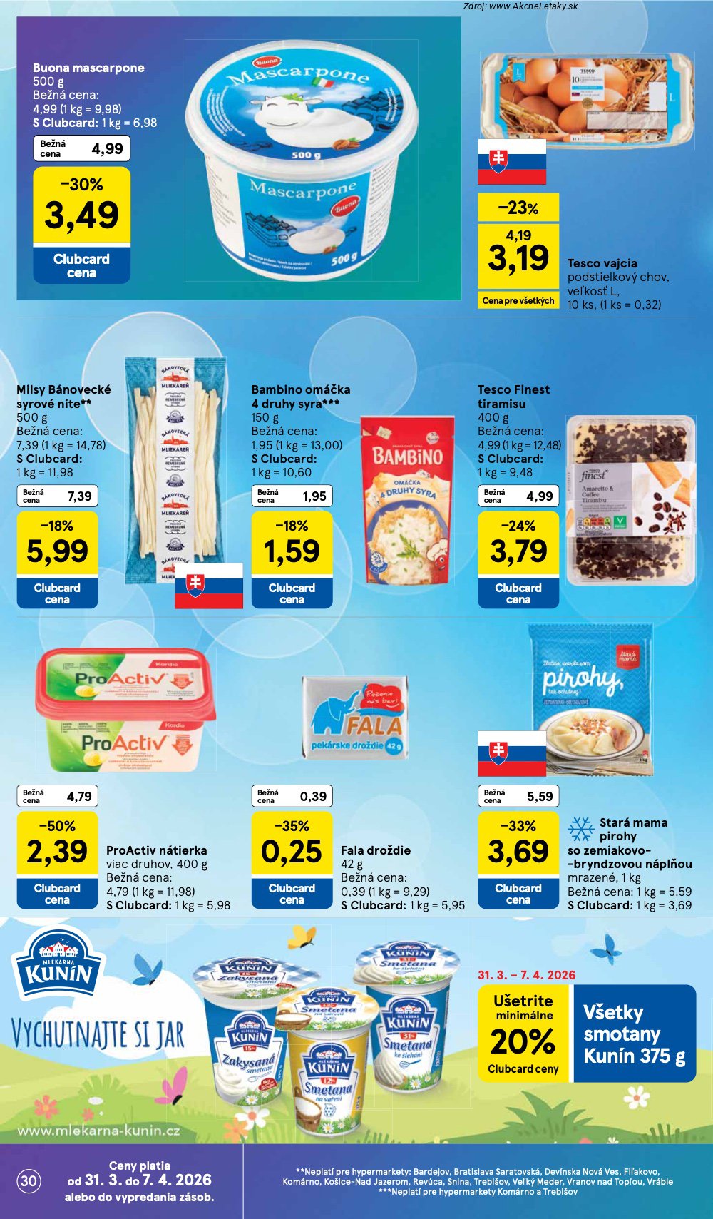 Leták Tesco (31. 3. - 7. 4. 2026) - strana 30 z 45