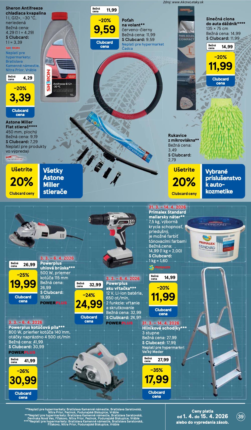 Leták Tesco (31. 3. - 7. 4. 2026) - strana 39 z 45