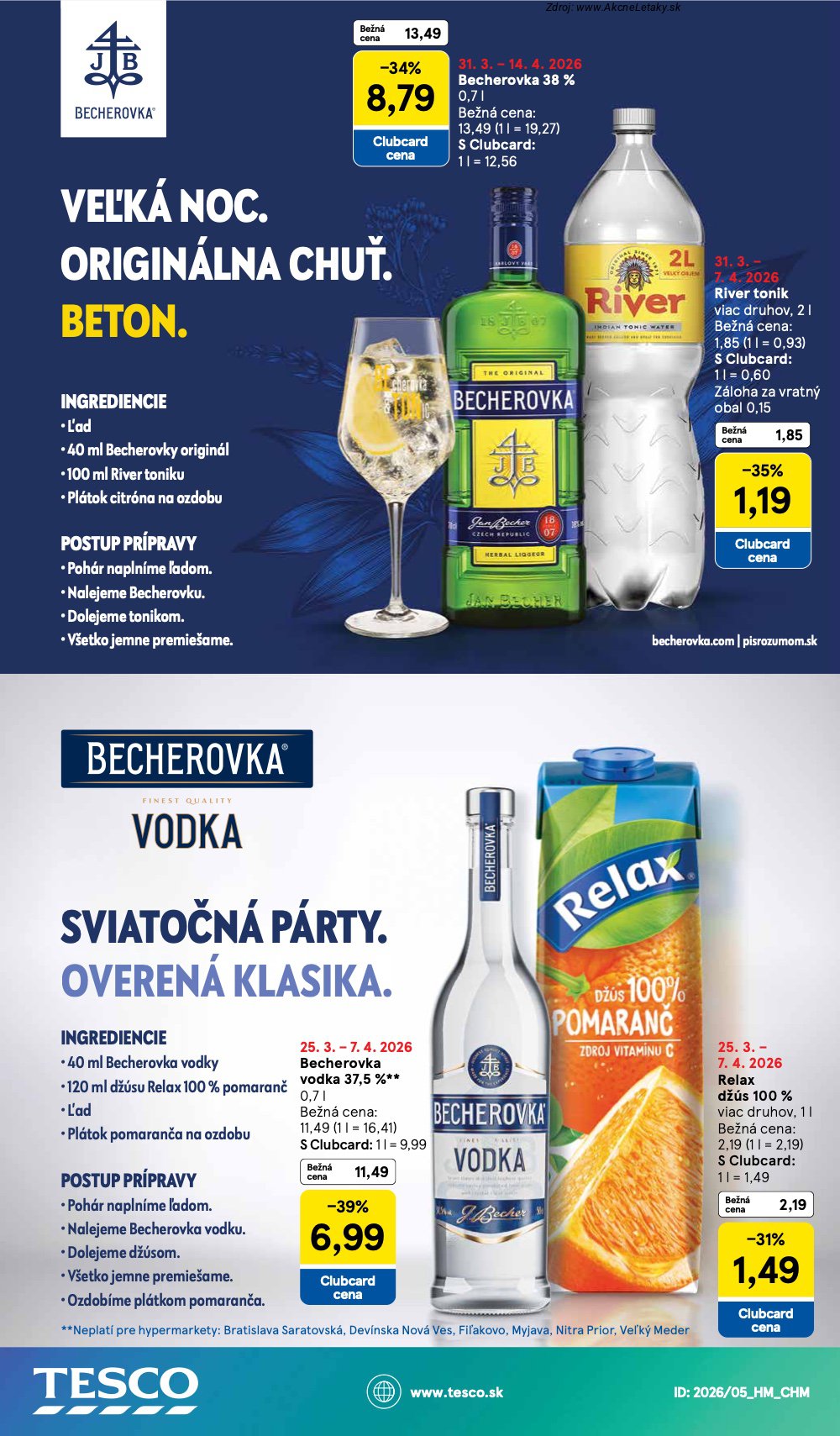 Leták Tesco (31. 3. - 7. 4. 2026) - strana 45 z 45