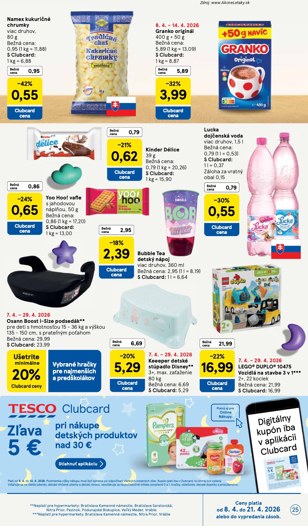 Leták Tesco (8. 4. - 14. 4. 2026) - strana 25 z 43