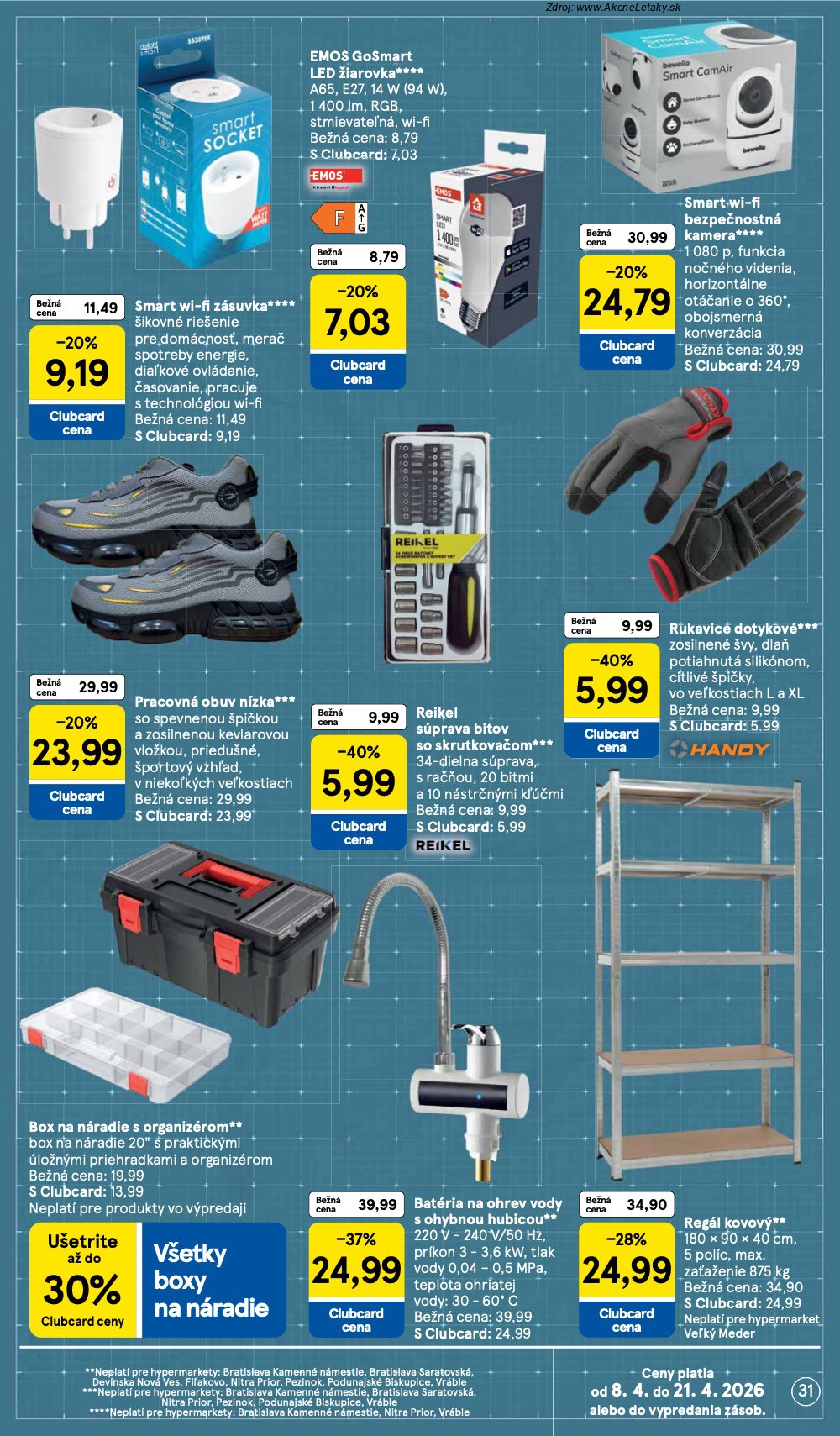 Leták Tesco (8. 4. - 14. 4. 2026) - strana 31 z 43