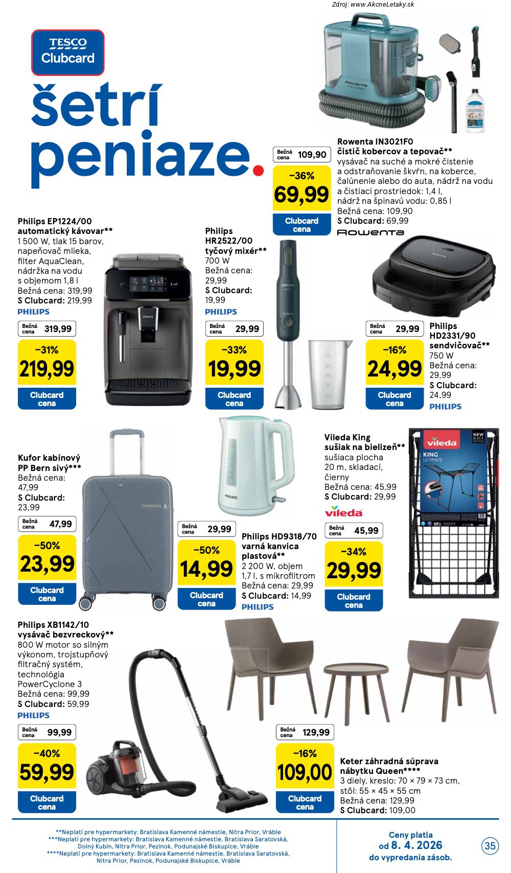 Leták Tesco (8. 4. - 14. 4. 2026) - strana 35 z 43