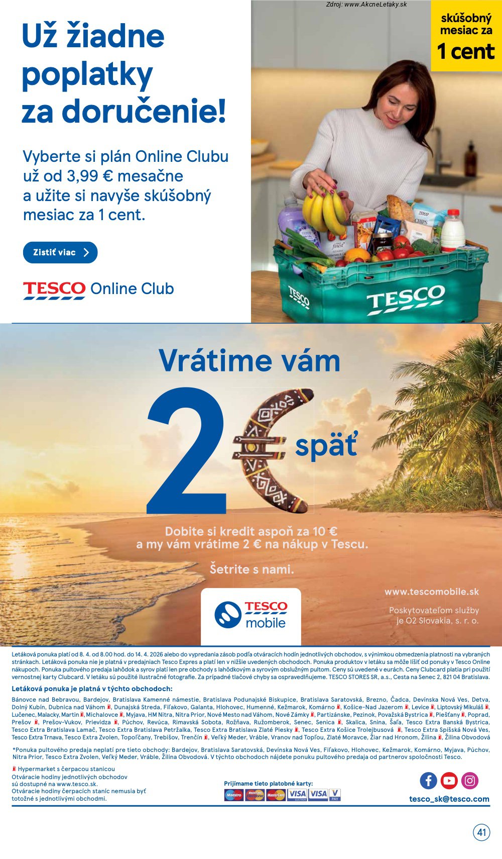 Leták Tesco (8. 4. - 14. 4. 2026) - strana 41 z 43