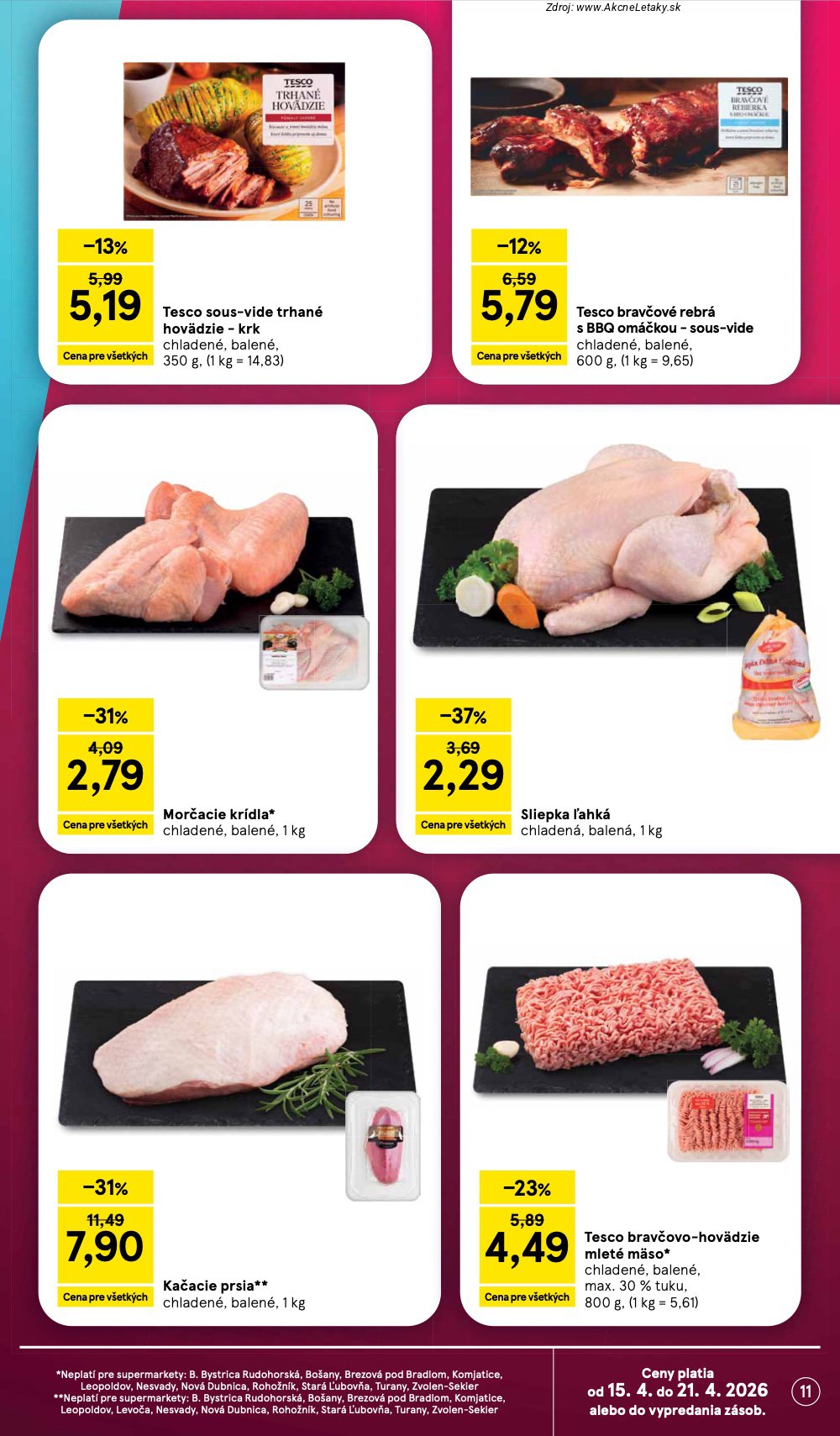 Leták Tesco (15. 4. - 21. 4. 2026) - strana 11 z 24