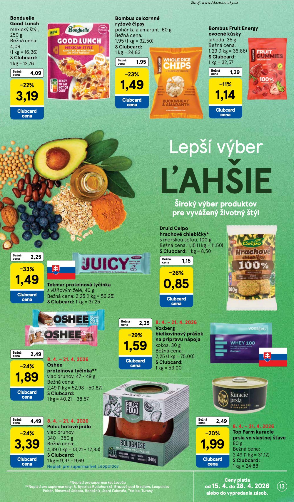 Leták Tesco (15. 4. - 21. 4. 2026) - strana 13 z 24