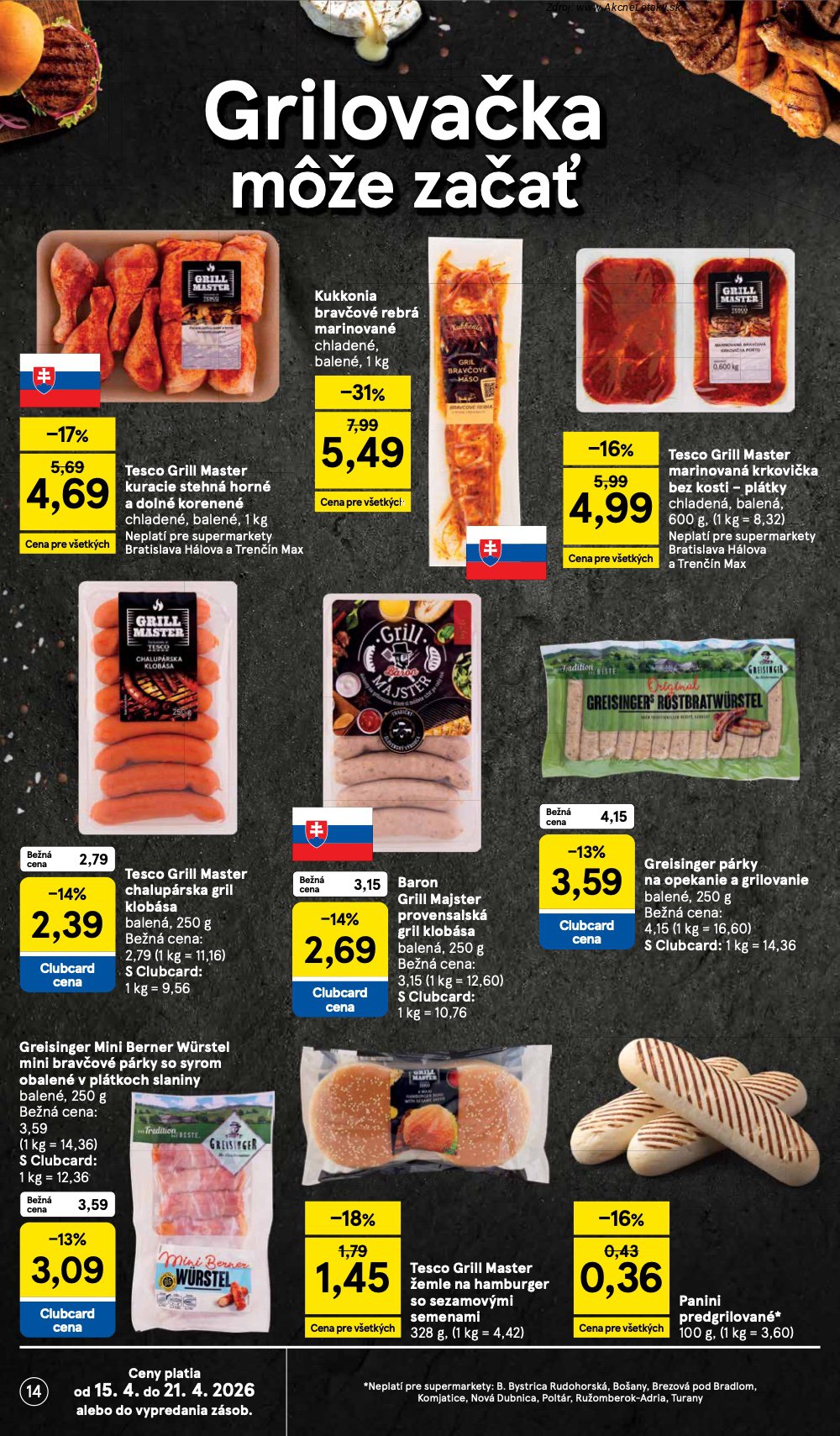 Leták Tesco (15. 4. - 21. 4. 2026) - strana 14 z 24