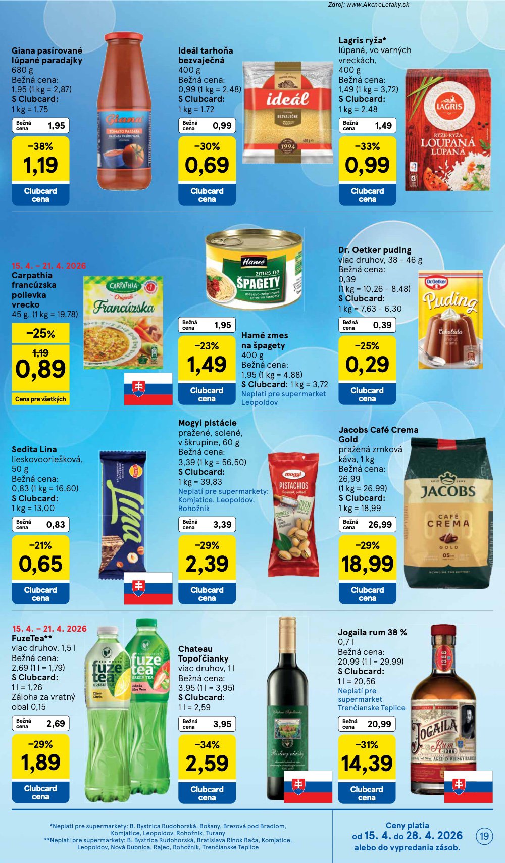 Leták Tesco (15. 4. - 21. 4. 2026) - strana 19 z 24