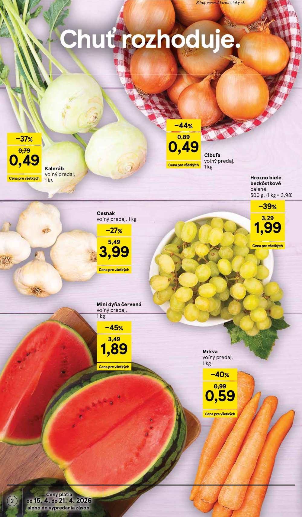 Leták Tesco (15. 4. - 21. 4. 2026) - strana 2 z 24