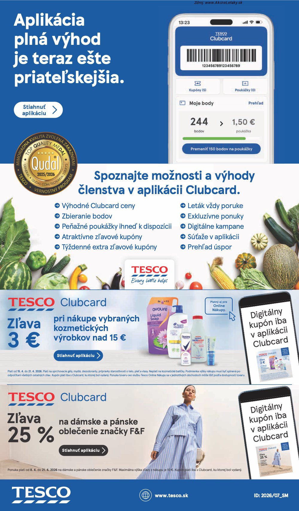 Leták Tesco (15. 4. - 21. 4. 2026) - strana 24 z 24