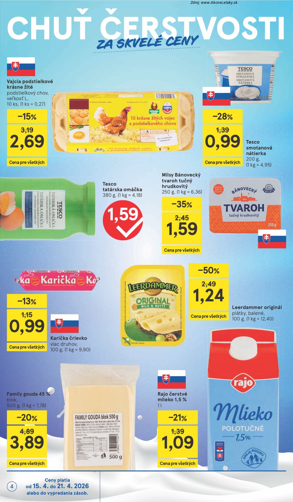 Leták Tesco (15. 4. - 21. 4. 2026) - strana 4 z 24