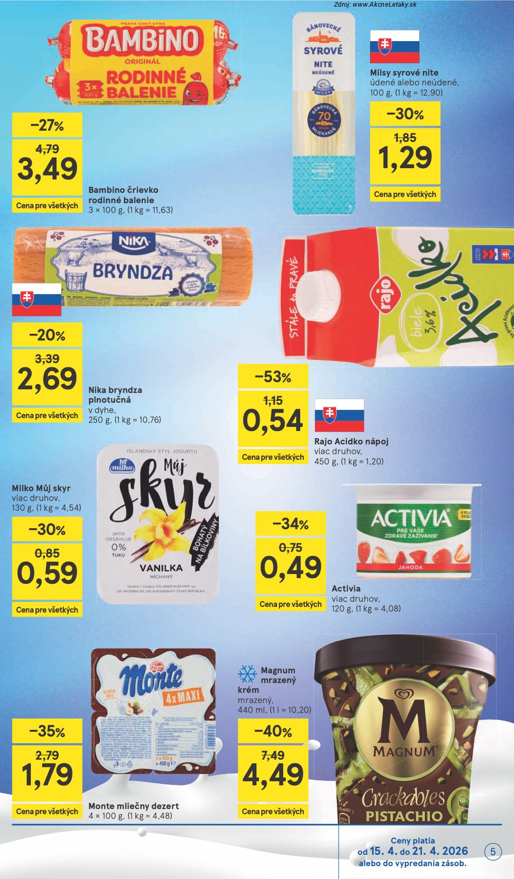 Leták Tesco (15. 4. - 21. 4. 2026) - strana 5 z 24