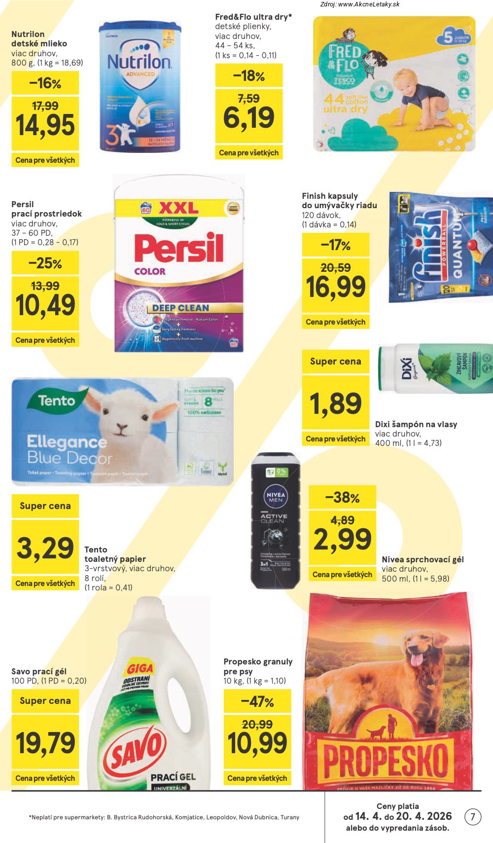 Leták Tesco (15. 4. - 21. 4. 2026) - strana 7 z 24