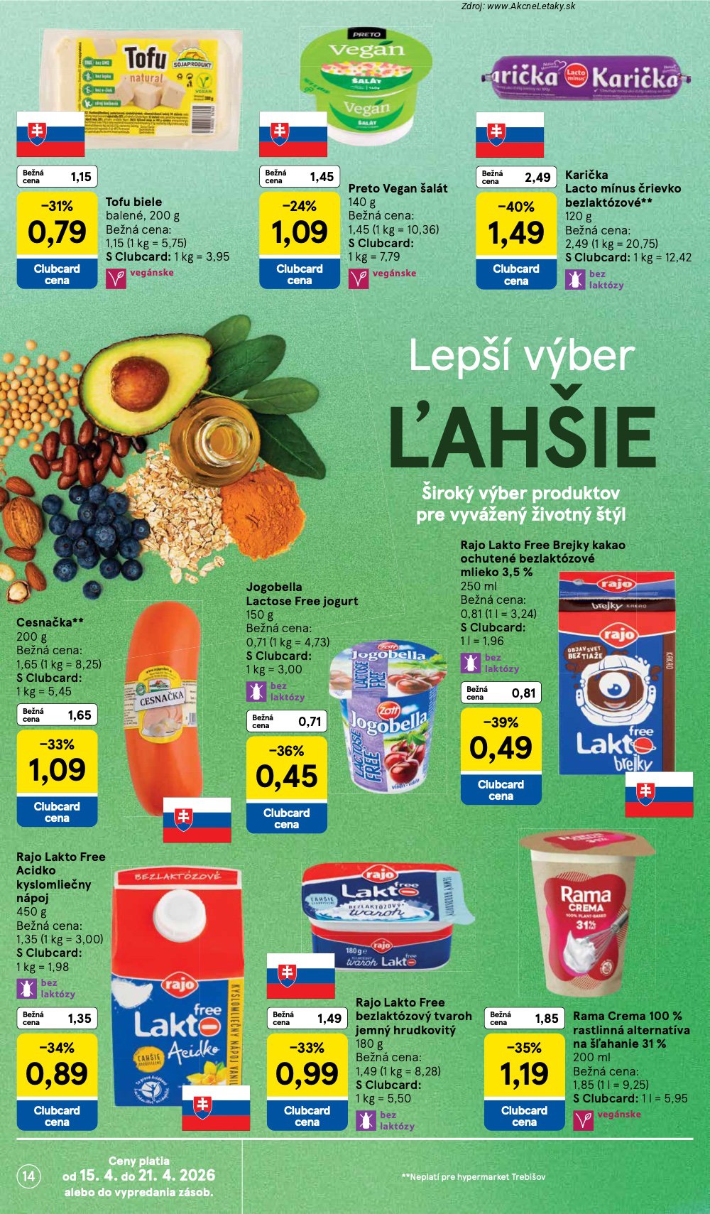 Leták Tesco (15. 4. - 21. 4. 2026) - strana 14 z 37